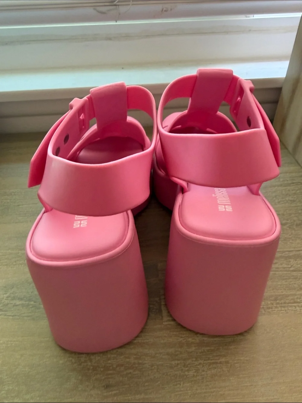 Pink Platform Jelly Sandals Melissa, Lulu Platform